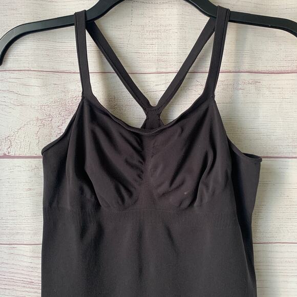 Black Stretchy Fitted Tank Top Shapewear - Picture 2 of 14